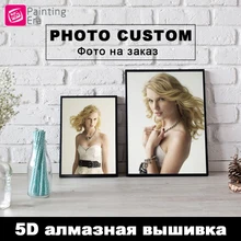 Эра Алмазная вышивка, фото на заказ, 5D DIY полная круглая мозаика, алмазная живопись, вышивка крестом, набор со стразами, Рождество