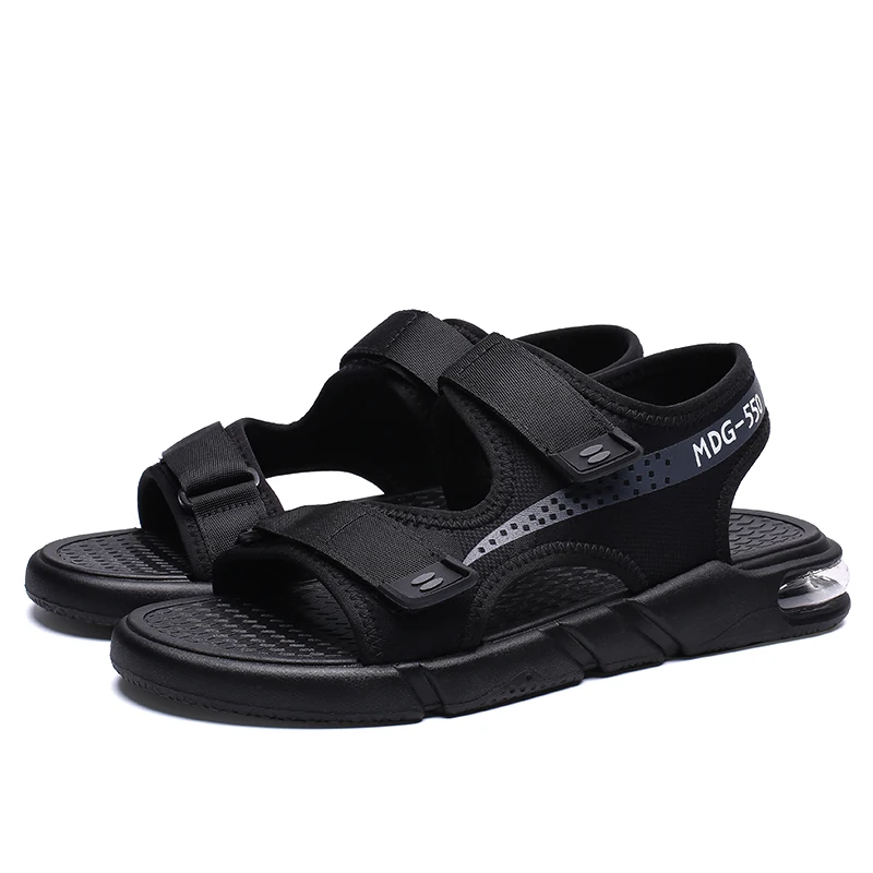 

Thestron Mens Sandles Summer Shoes for Men Beach Shoes Male Walking Sandals Plus Size 45 Black 2019 Summer Luxury Footwear Brand