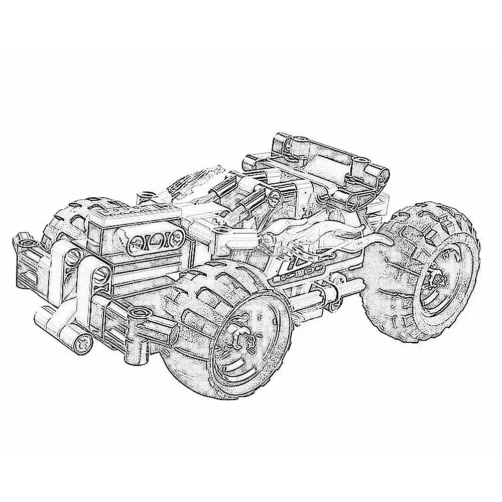 

10821 139pcs technic fury racing car bela building blocks 42073 Bricks Toy