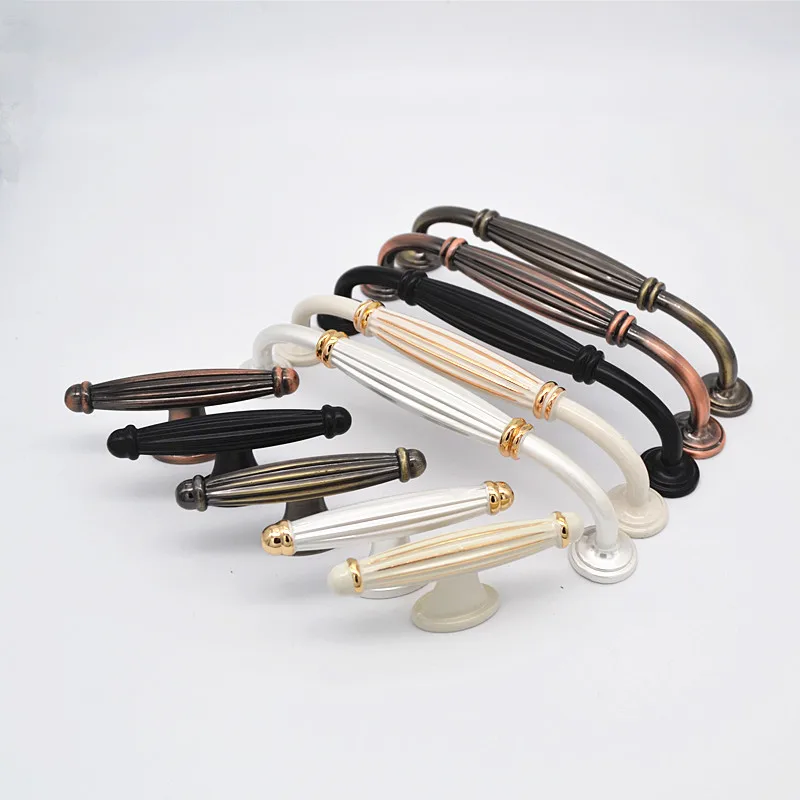 Black Zinc Alloy Handles for Furniture Cabinet Knobs and Handles Drawer Knobs Kitchen Handles Cabinet Pulls Cupboard Knobs