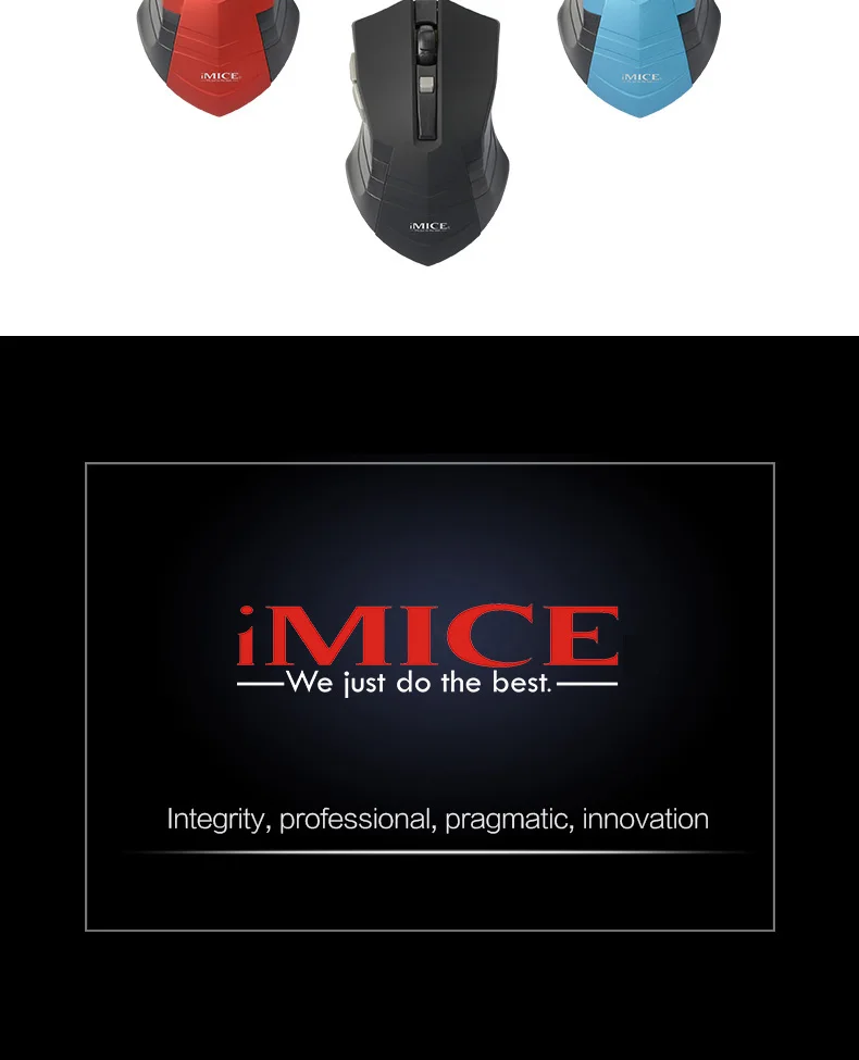 IMice power Saving беспроводная мышь компьютерная мышь 2,4 г приемник 6 кнопок мышь Эргономичный дизайн 10 м Рабочий ноутбук Настольный