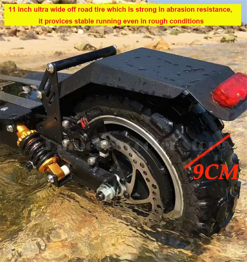 11 Inch Off Road Electric Scooter 60V 2400W Powerful Foldable Electric Bicycle Bike Skateboard for Adults  (19)