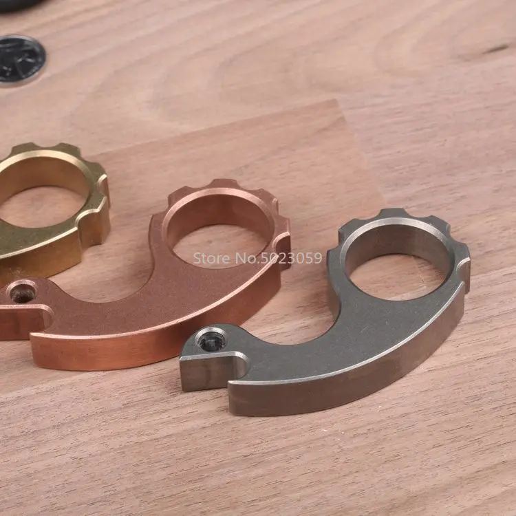 Изысканный DIY нож анодированный латунный медный титановый сплав TC4 красочный шнурок кулон-улитки бусина шлем