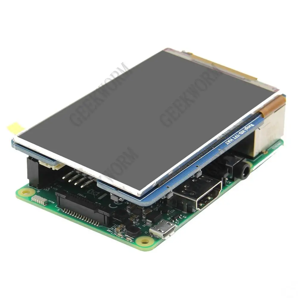 Высокоскоростной дисплей RPI 3 5 дюйма TFT LCD (800*480) + акриловый чехол для Raspberry Pi Model B|lcd