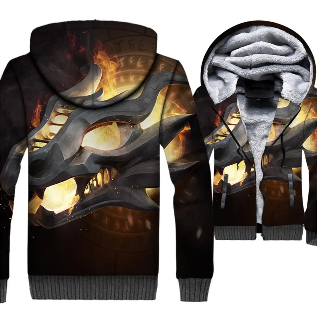3D печать добычу одежда 2018 бренд костюмы Игра престолов мужские Куртки пальто Модные теплые толстые молния в стиле хип-хоп толстовки мужские