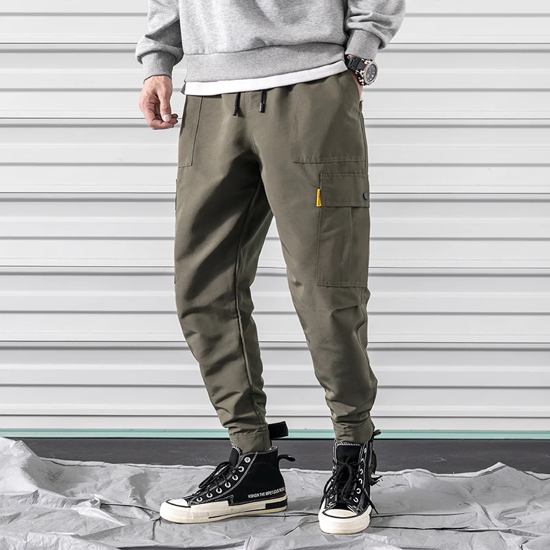 M-3XL 2019 Spring Track Pants Men Sweatpants Mens Joggers Pants Cargo Camo Tactical Harem muti-pocket men's Jogger Pants