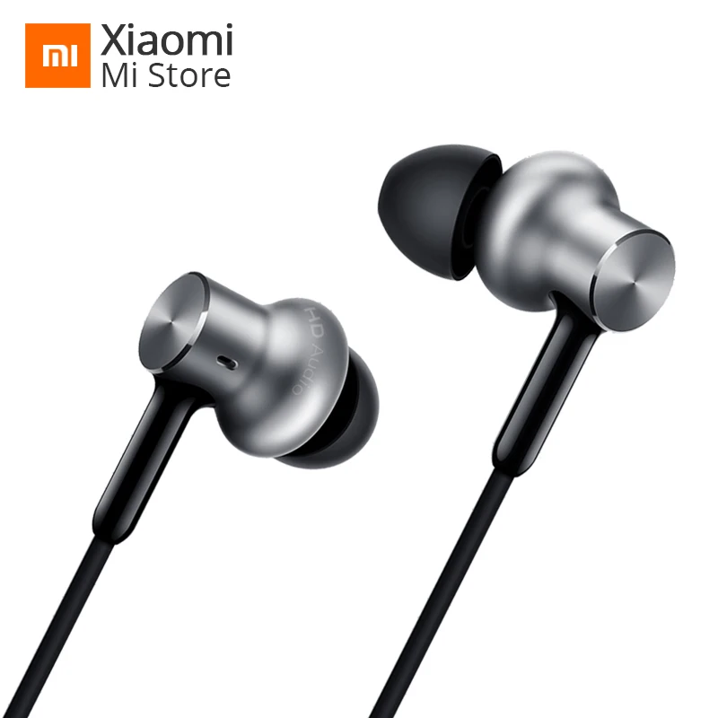 

Original Xiaomi Mi Hybrid Pro HD Earphone Wired Control With MIC Siliver Color for Redmi 4X Mi A1 Mi6 Smartphone