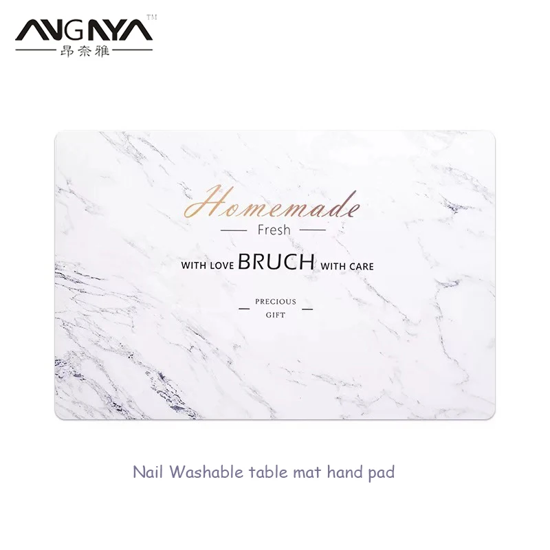 

ANGNYA 1Pcs Newest Marble Nail Table Washable Nail Art Hand Pillow Pad Cactus Hand Arm Rest Cushion Table Mat Manicure Tool