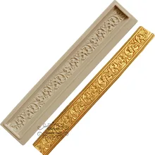 Yueyue Sugarcraft граница цветок силиконовая форма помадка форма для украшения торта инструменты форма для шоколадной мастики выпечки