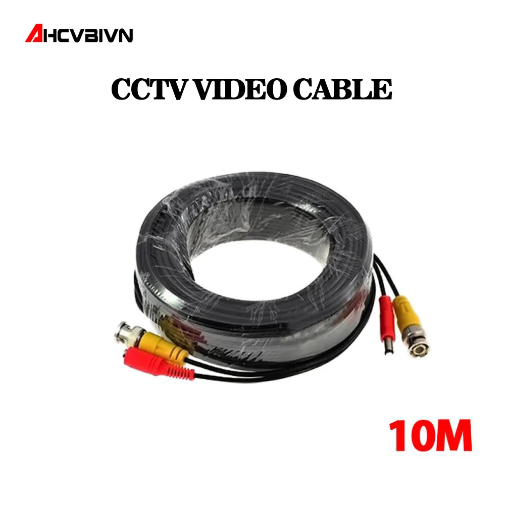  AHCVBIVN BNC cable 10M Power video Plug and Play Cable for CCTV camera system Security free shippin - 32860489584