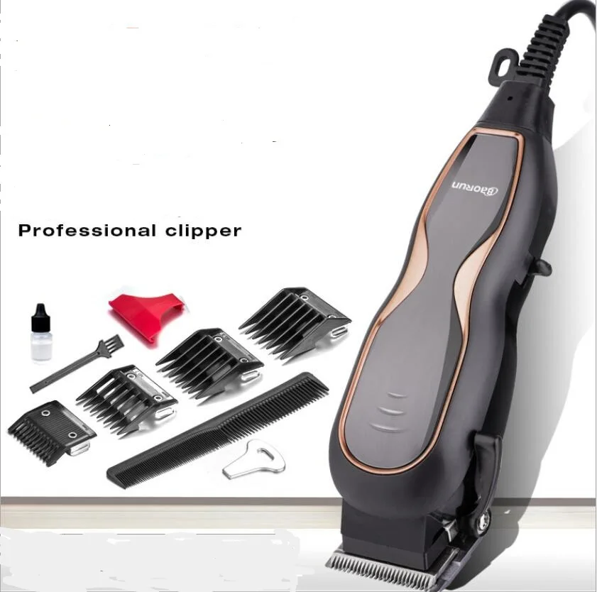 220v professional adult trim hair clipper plug in cutter 28w electric