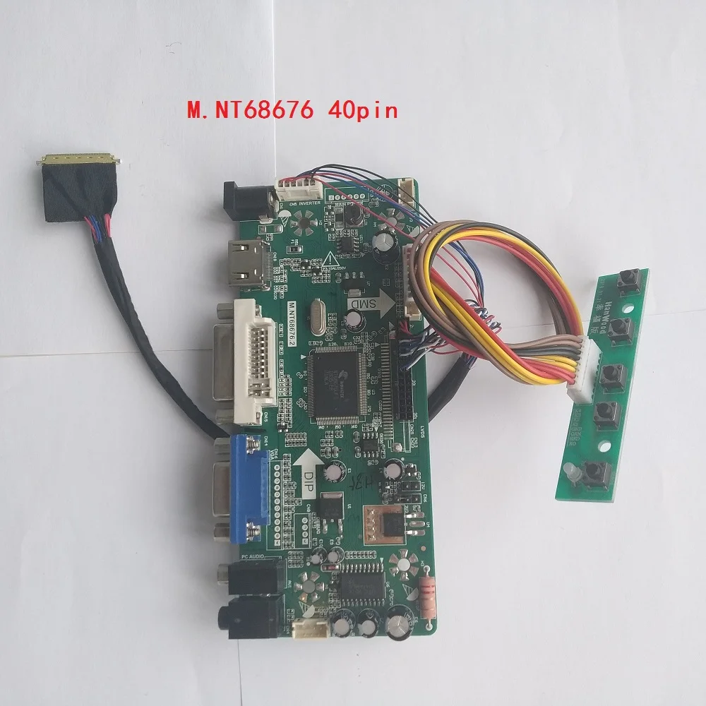 HDMI+DVI+VGA LCD Lvds Converter Driver Monitor Kit for LTN156AT16 Panel 1366x768