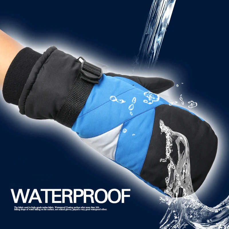 

Winter Men Women Windproof waterproof Warm Cycling Ski Snow Snowmobile snowboard Full Finger Skiing Gloves