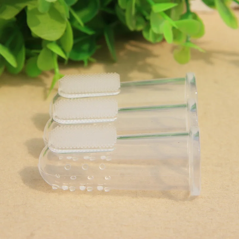 Baby Kids Silicone Finger Toothbrush Children Teeth Clear Gum Brush Infant Deciduous Tooth Brush Massage Children's Tooth Brush