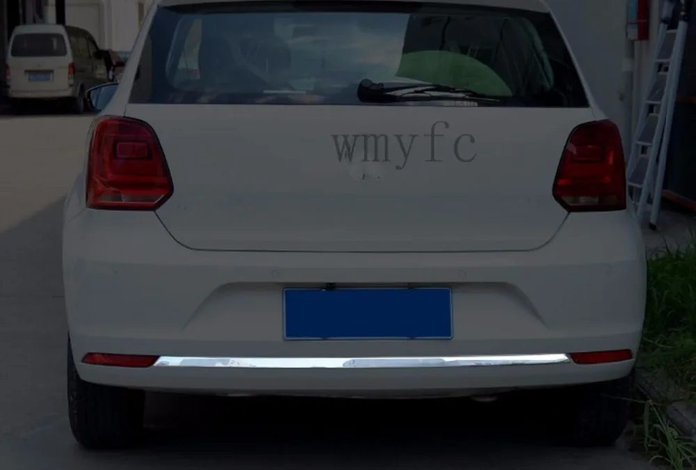 Накладки на задний бампер из нержавеющей стали для Volkswagen/Vw Polo 2014 2015 2016 2017