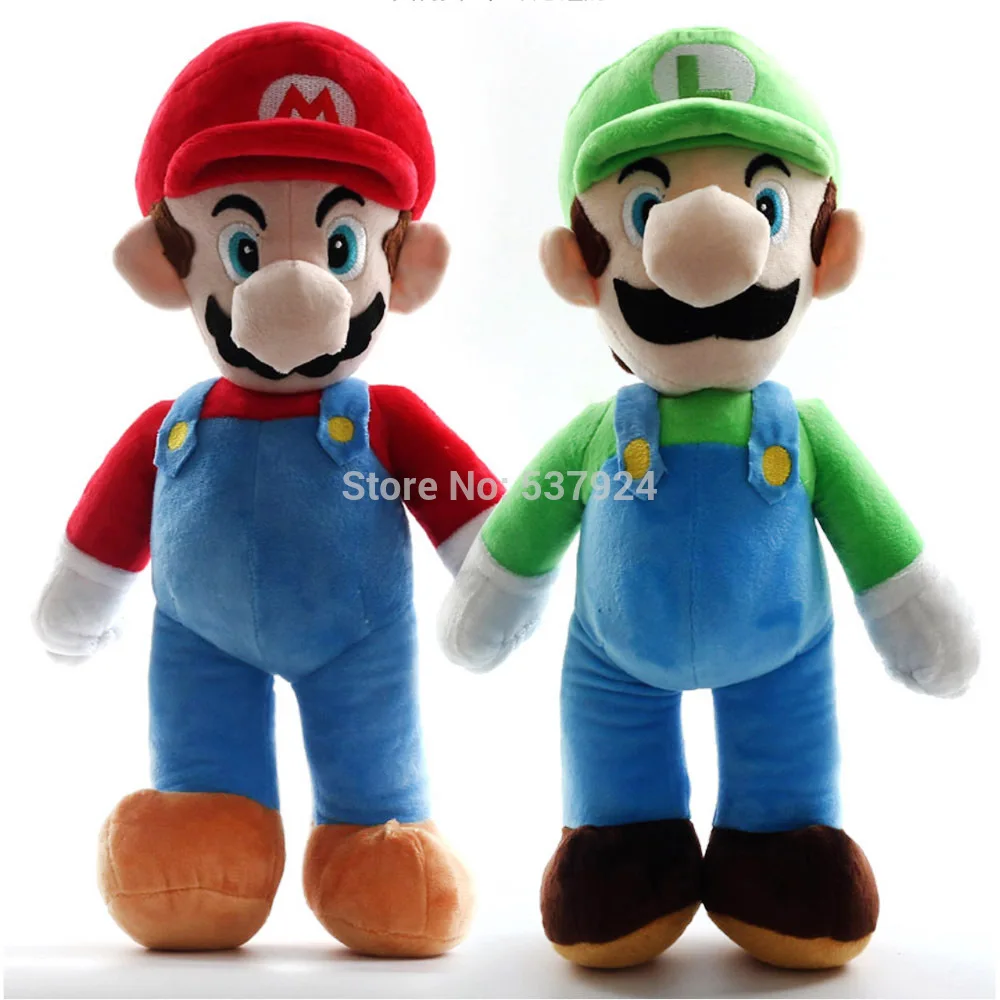 

New Mario 5Pcs Luigi Mario 16" 40CM Plush Doll