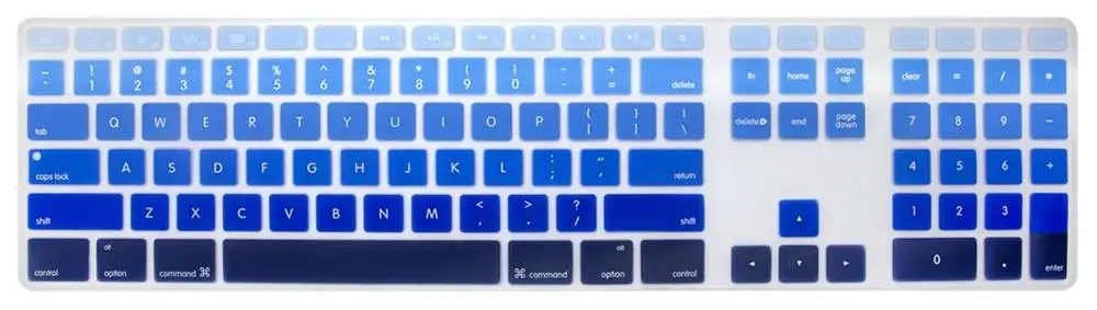 Color 1 Градиент Клавиатура Обложка для Apple iMac G6 A1243 21,5 27 дюймов настольные клавиатуры защитная крышка клавиатуры протектор - Цвет: Color 1