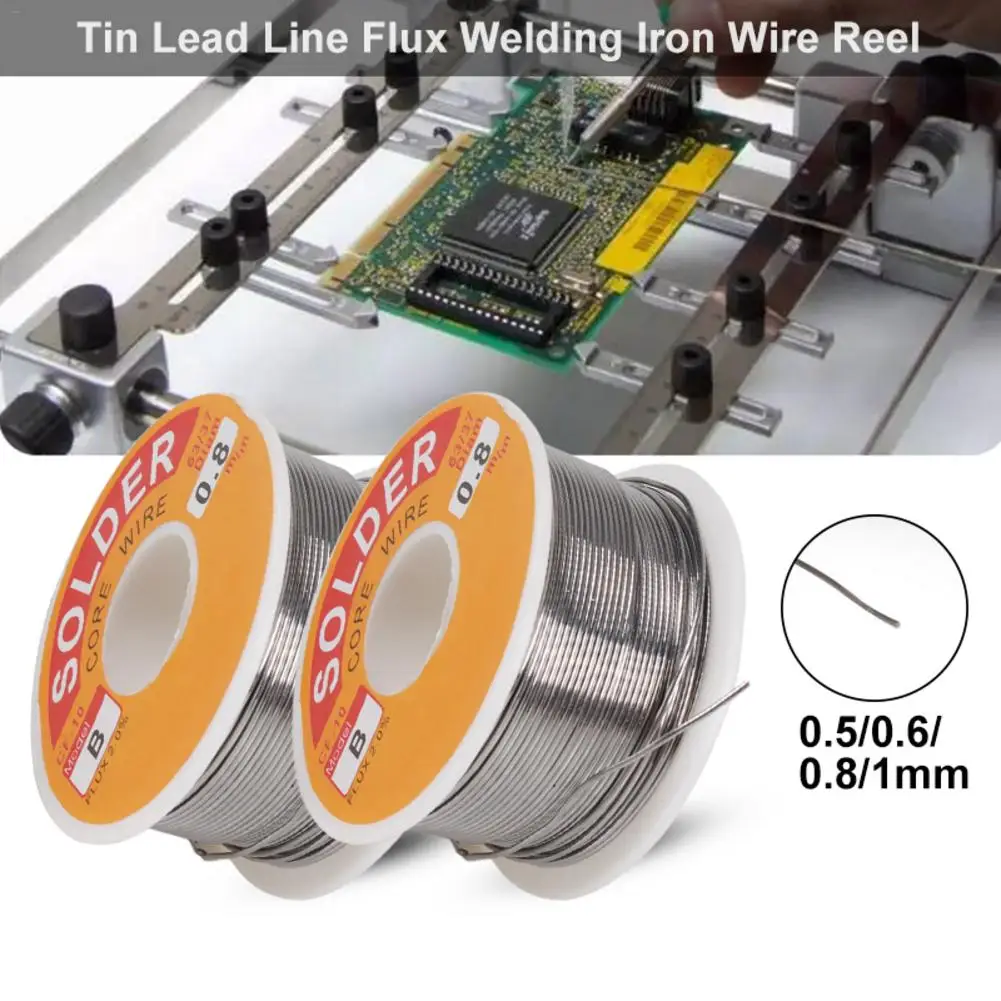 Оловянная свинцовая линия флюсовая Сварка стальная проволока в катушке флюс катушка для сварки линии припоя провода