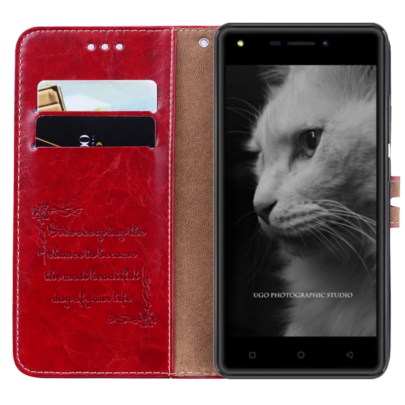 Чехол книжка для DEXP BL250 из искусственной кожи чехол кошелек телефона с