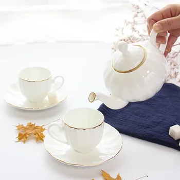 

Coffee cup set European style minimalist creative Phnom Penh espresso pumpkin pot cup and saucer set wx9131354