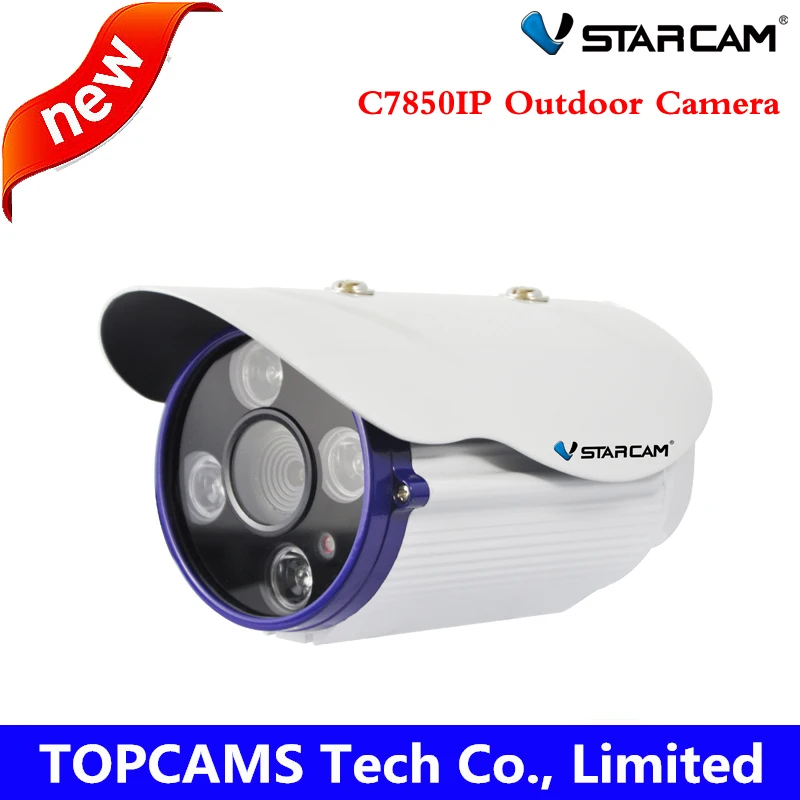 

Vstarcam C7850IP plug&paly security Waterproof IP Camera ONVIF Support IPhone/Android DDNS for free bullet ip camera