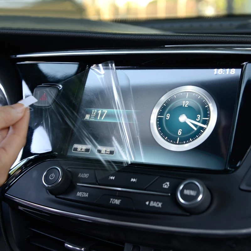 Car Sticker 7 Inch GPS Navigation Screen Steel Protective Film For Citroen DS5 Control of LCD Scree