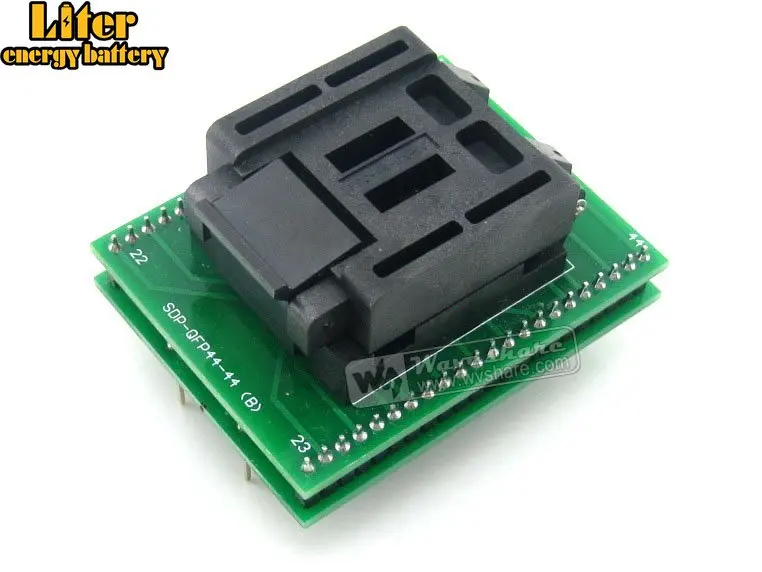 QFP44 к DIP44(B) QFP44 TQFP44 FQFP44 PQFP44 разъем Enplas FPQ-44-0.8-19 IC программирующий адаптер тестовая розетка 0,8 мм шаг