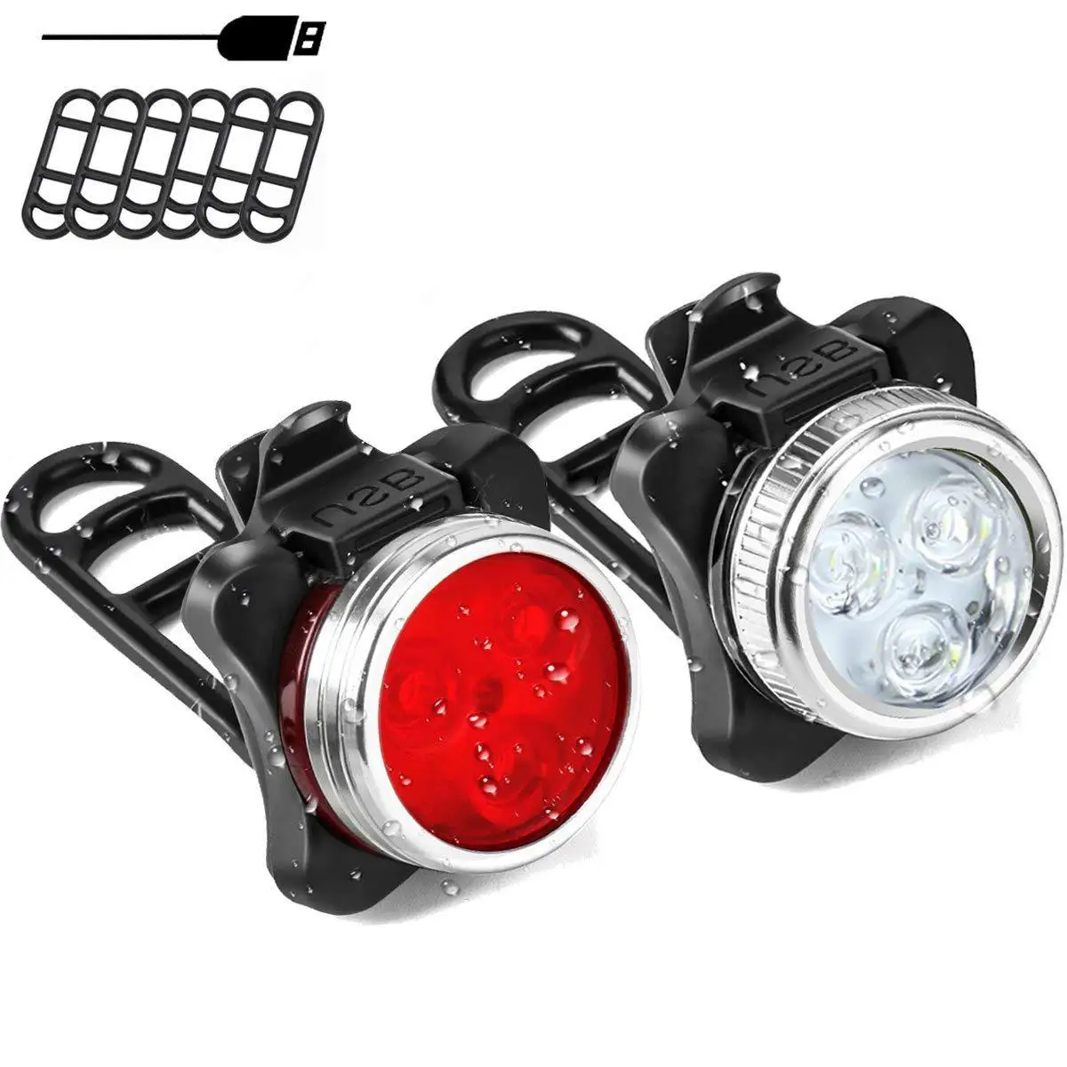 

Bicycle taillights USB charging Road headlights MTB night riding night hiking mountaineering running outdoor warning lights