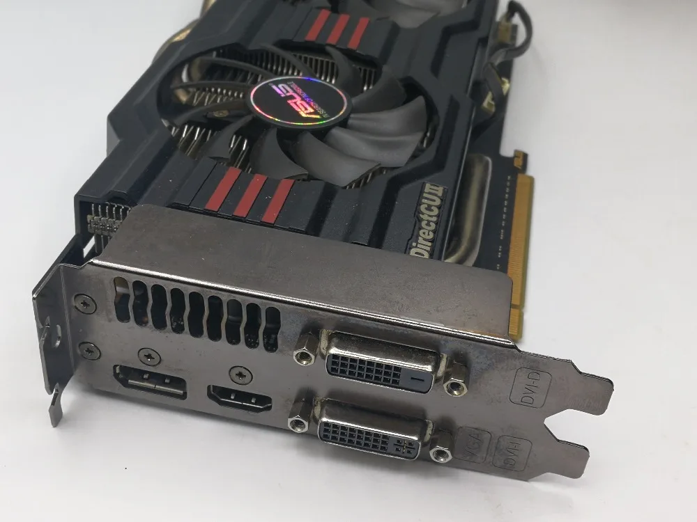 Б/у, ASUS GTX660-DC2-2GD5 2GB GDDR5 DVI HDMI прочнее GTX750TI