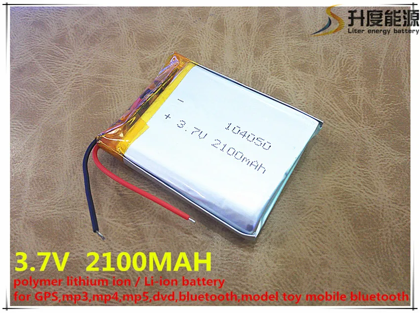 3,7 В литий-полимерный аккумулятор 104050 2100 мАч планшетный ПК навигация Мобильная мощность GIY