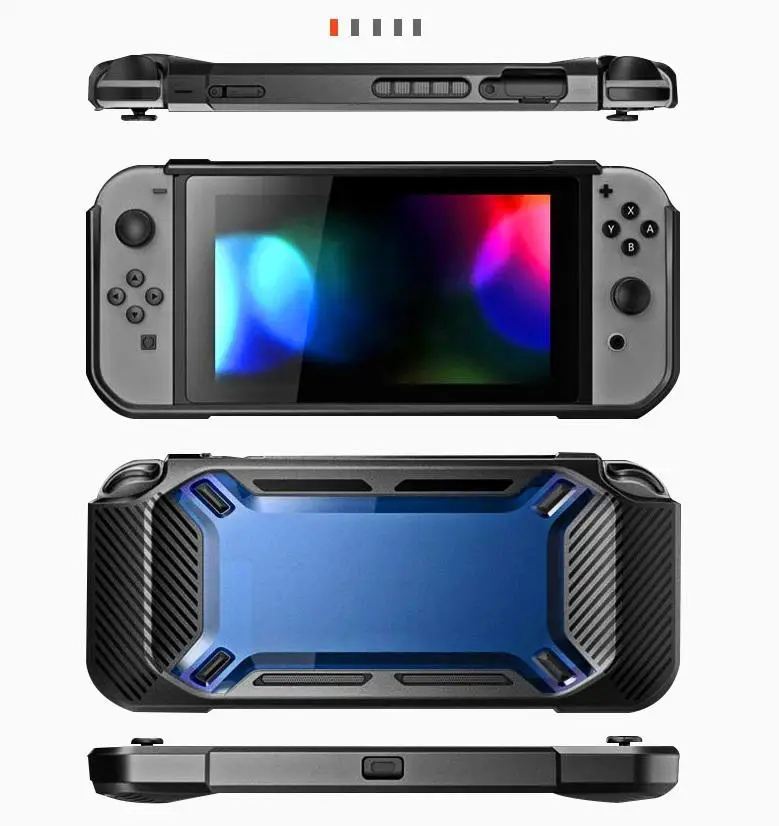

BEESCLOVER Back Housing Shell Case Cover for Nintend Switch Console Wear-resisting Protection Case for NS Switch r20
