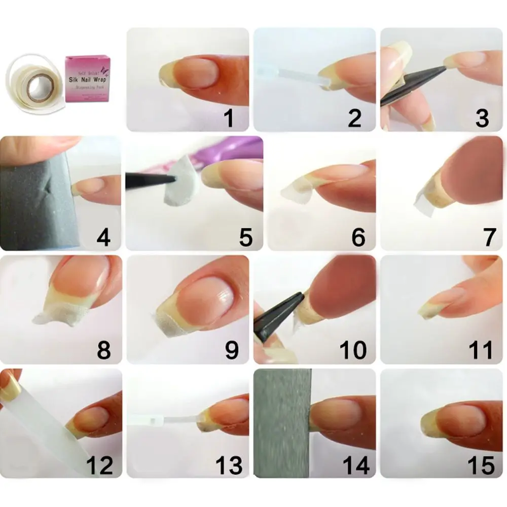 3*100cm Self Fiberglass Adhesive Silk Nail Wrap Reinforce Nail ...