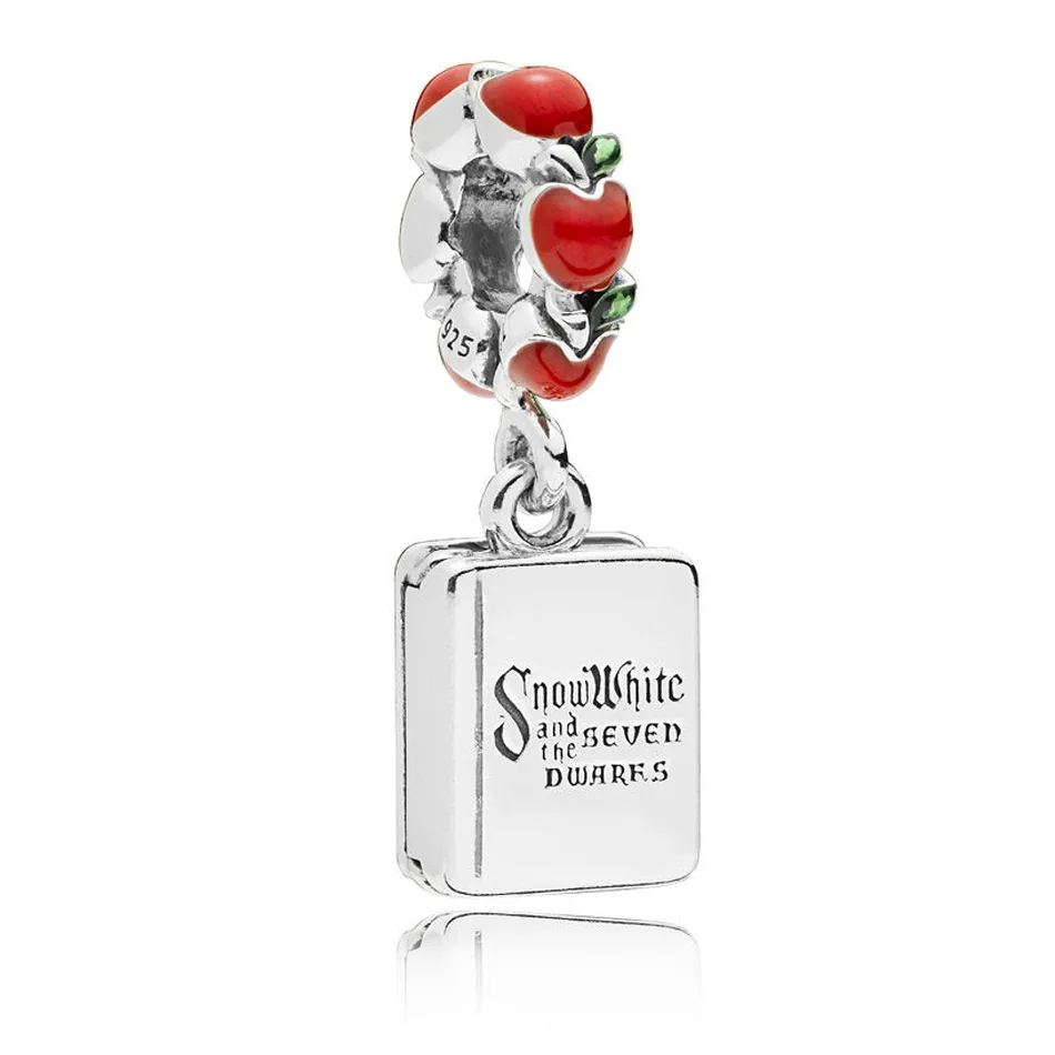 

Authentic 925 Sterling Silver Enamel Snow White & The Seven Dwarfs Book Pendant Charm Fit Pandora Bracelet Bangle DIY Jewelry