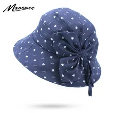 Сезон: весна–лето ведро Шапки для Для женщин Рыбалка шляпа женский мультфильм галстук-бабочка Панама солнцезащитный крем плоская шляпа Рыбак Кепки для девушка
