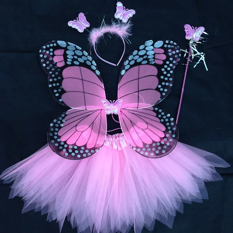 Детский костюм для косплея Крылья Ангела бабочки и юбка пачка|butterfly wings|cosplay