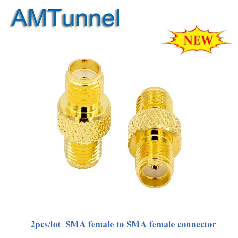 

2pcs RF SMA Adapter SMA female Switch Female coax connector coupler Straight SMA-F to SMA-F connector