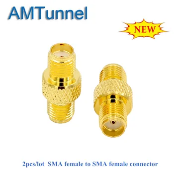 

2pcs RF SMA Adapter SMA female Switch Female coax connector coupler Straight SMA-F to SMA-F connector