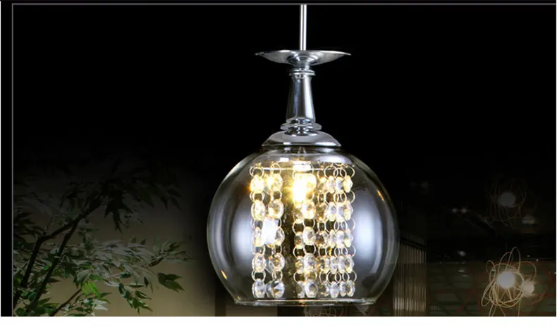 现代简约LED水晶小吊灯创意个性餐厅灯酒吧卧室书房玻璃酒杯灯具-淘宝网_12