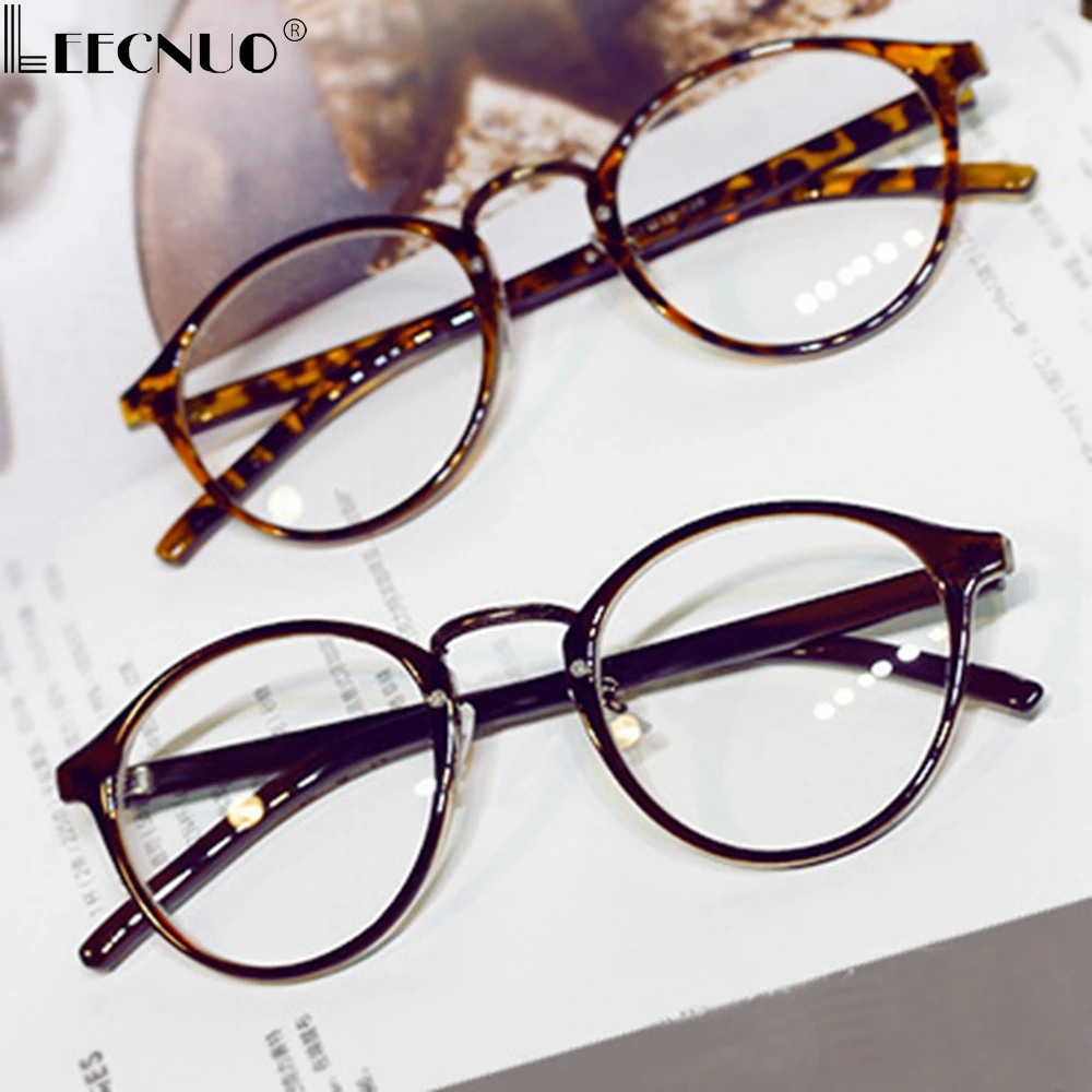 

Fashion Transparent Round Glasses Clear Frame Women Spectacle Myopia Glasses Men EyeGlasses Frame Nerd Optical Frames Clear