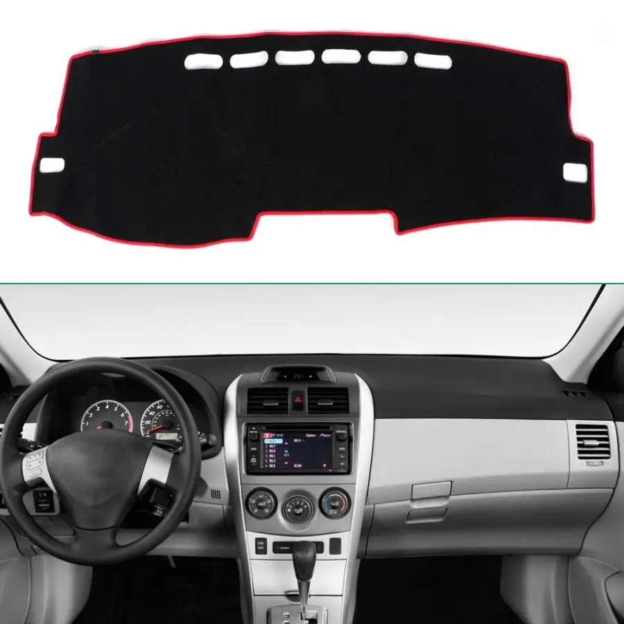 

Car Dashboard Avoid Light Pad Cover Instrument Platform Mat Fit for Toyota Corolla 2006 2007 2008 2009-2013 car accessories