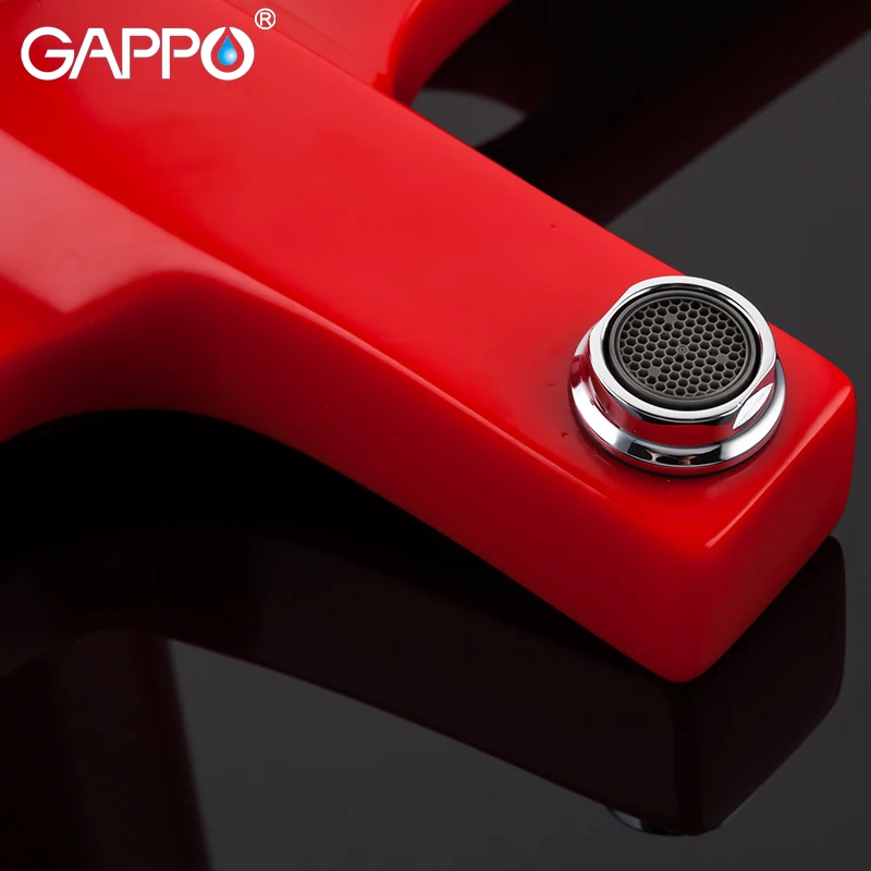 GAPPO basin faucets 5 colors basin mixer faucet for bathroom sink faucets waterfall bathroom faucet mixer tap torneira tapware