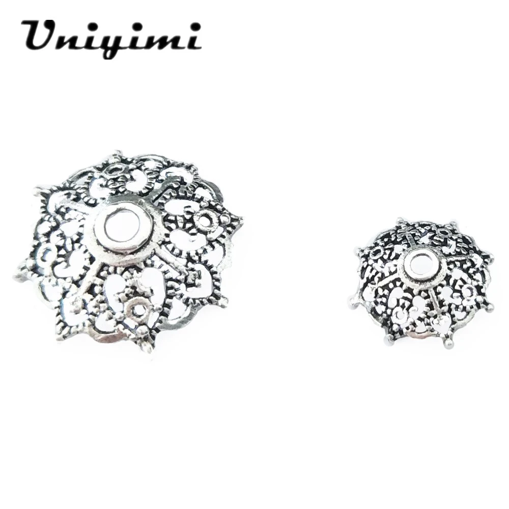 

High Quality 925 Sterling Silver Bead Cap Spacer Spide Web Bead Base Silver Charms For Jewelry Making Accessories 10Pcs/lot