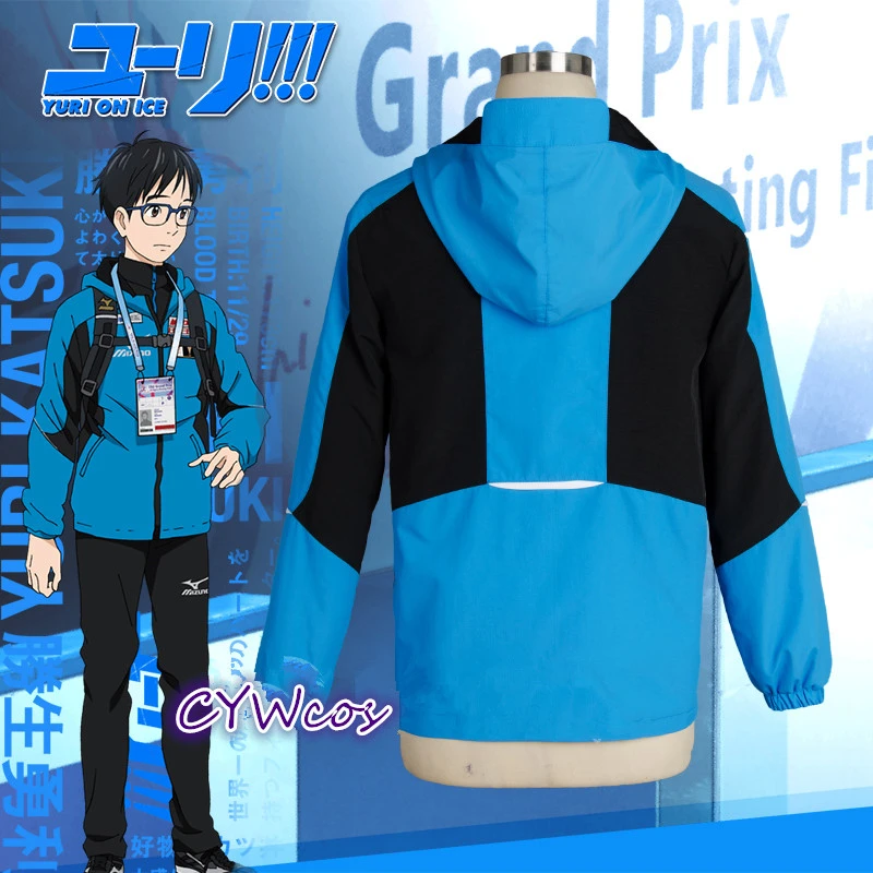 يوري!!! على الجليد تأثيري يوري Katsuki اليابان فريق Soprtswear تأثيري زي زي بذلات رياضية هوديي يوري الرياضية ازياء