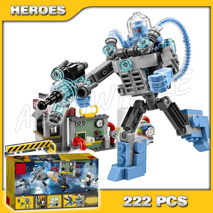 

222pcs Super Heroes Batman Movie Mr. Freeze Ice Attack 10628 DIY Model Building Kit Blocks Gifts Movie Toys Compatible with Lego