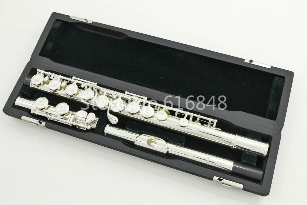 

High Quality PEARL PF-665 E Brand Flute 16 Keys Closed Holes C Tune Musical Instrument Flute With E Key Case Free shipping