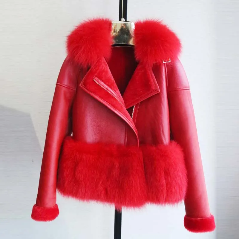 BFFUR Real Fox Fur Coat Winter Coat Women Clothes 2018 New Plus Size Real Fur Down Parka Game Of Thrones Patchwork Solid Casual Coats