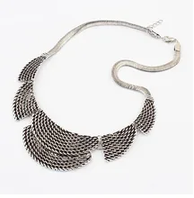 Jewelry Wholesale 2 Colors New Good Quality Vintage Crystal Flower Choker Necklaces For Women Statement Collar Necklace NJ-0156