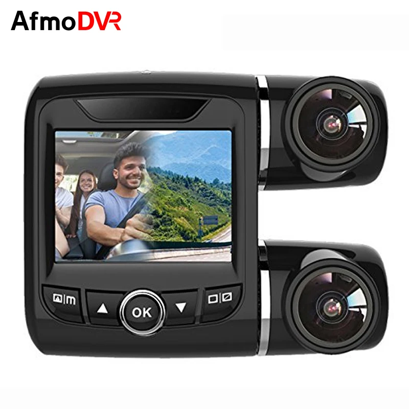 AfmoDVR Dash Cam FHD Dual 1080 P + Автомобильный dvr видеомагнитофон Camer видеорегистратор