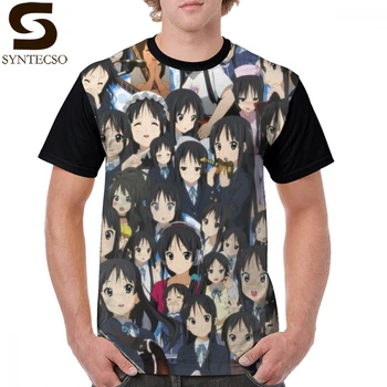 

K On T Shirt K-On - Mio T-Shirt Plus size Polyester Graphic Tee Shirt Fashion Male Short-Sleeve Cute Printed Tshirt