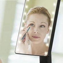 16 светодиодов освещенное зеркало для макияжа с USB зарядным сенсорным экраном светящееся 180 зеркало вращающееся регулируемое настольная лампа зеркала